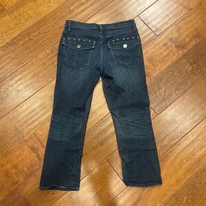 Rock & Republic Kendall Cropped Studded Pocket Jeans